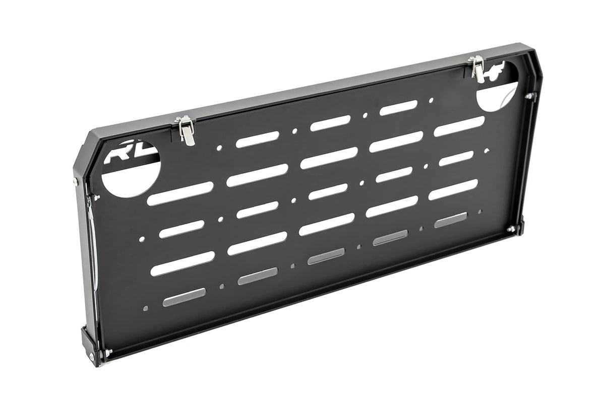 Rough Country Mesa Plegable para portón Trasero 2018-2021 para JL/JLU-10625 2018-2022, Color Negro