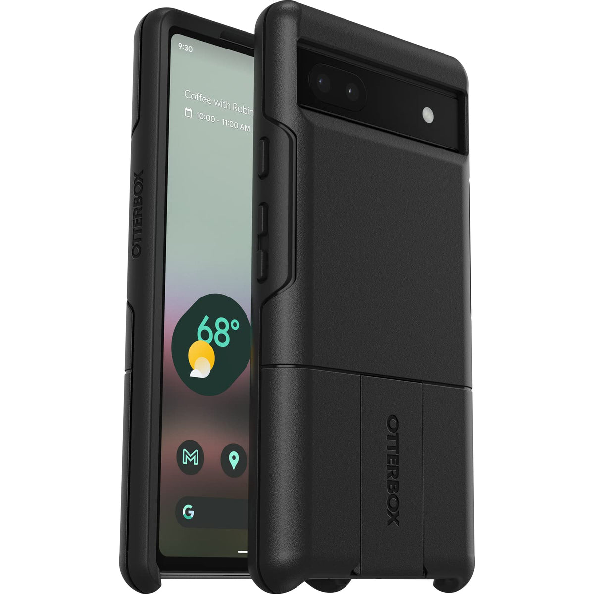 OtterBox Universe Series Funda para Google Pixel 6A - Negro (Embalaje no minorista, se envía en Bolsa de Polietileno)