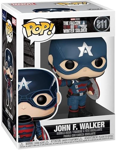 Funko Pop! Marvel: The Falcon & Winter Soldier - Captain America - John F. Walker - The Falcon and The Winter Soldier - Figura de Vinilo Coleccionable - Idea de Regalo - Mercancia Oficial
