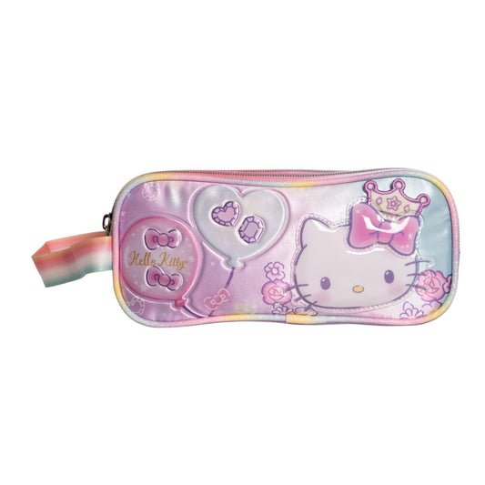 Ruz Lapicera Triple Infantil y Preescolar | Hello Kitty | 100% Poliéster | Estuche Organizador para Niños con Compartimentos y Cierre de Cremallera | Recomendado desde 3 años