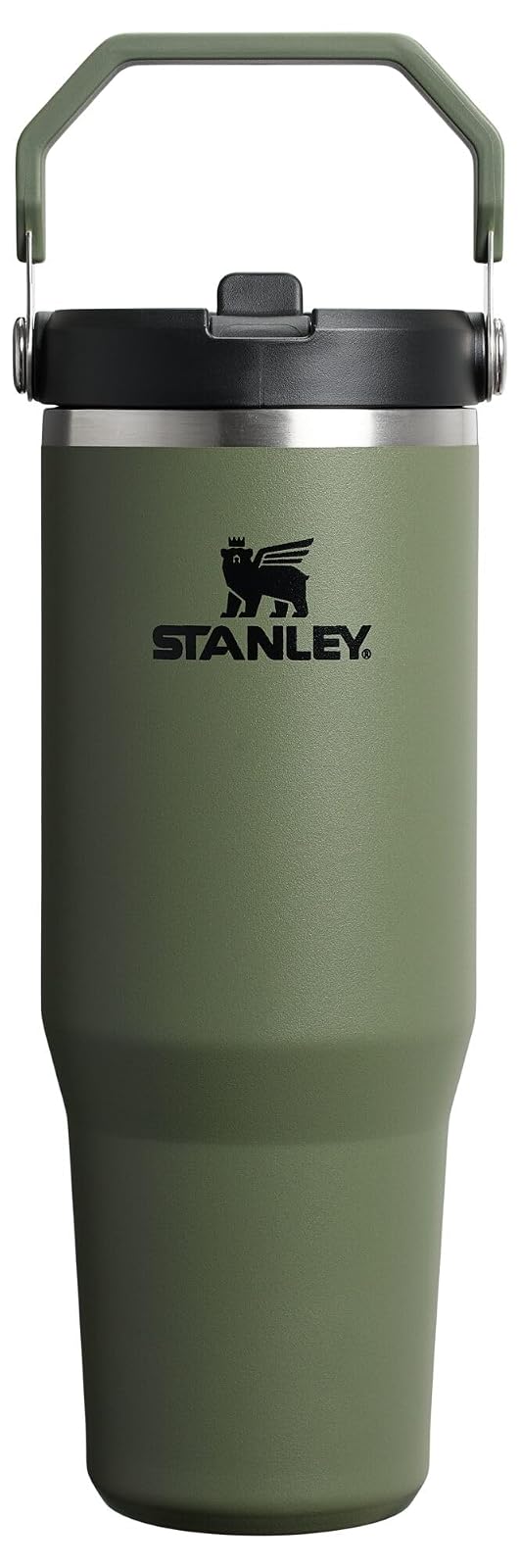 Stanley IceFlow 2.0 Vaso con Popote Abatible, Acero Inoxidable - Pino seco - 0.9 Litros