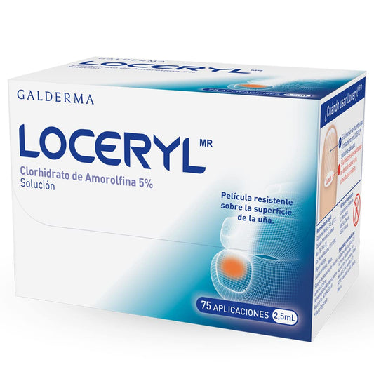 Loceryl Amorolfina 5% Solución Antihongos Para Uñas Pies y Manos Kit 2.5 ml | Con amorolfina 5%; ayuda a tratar hongos en uñas de pies y manos, acción semanal hasta 7 días e incluye limas y toallitas.