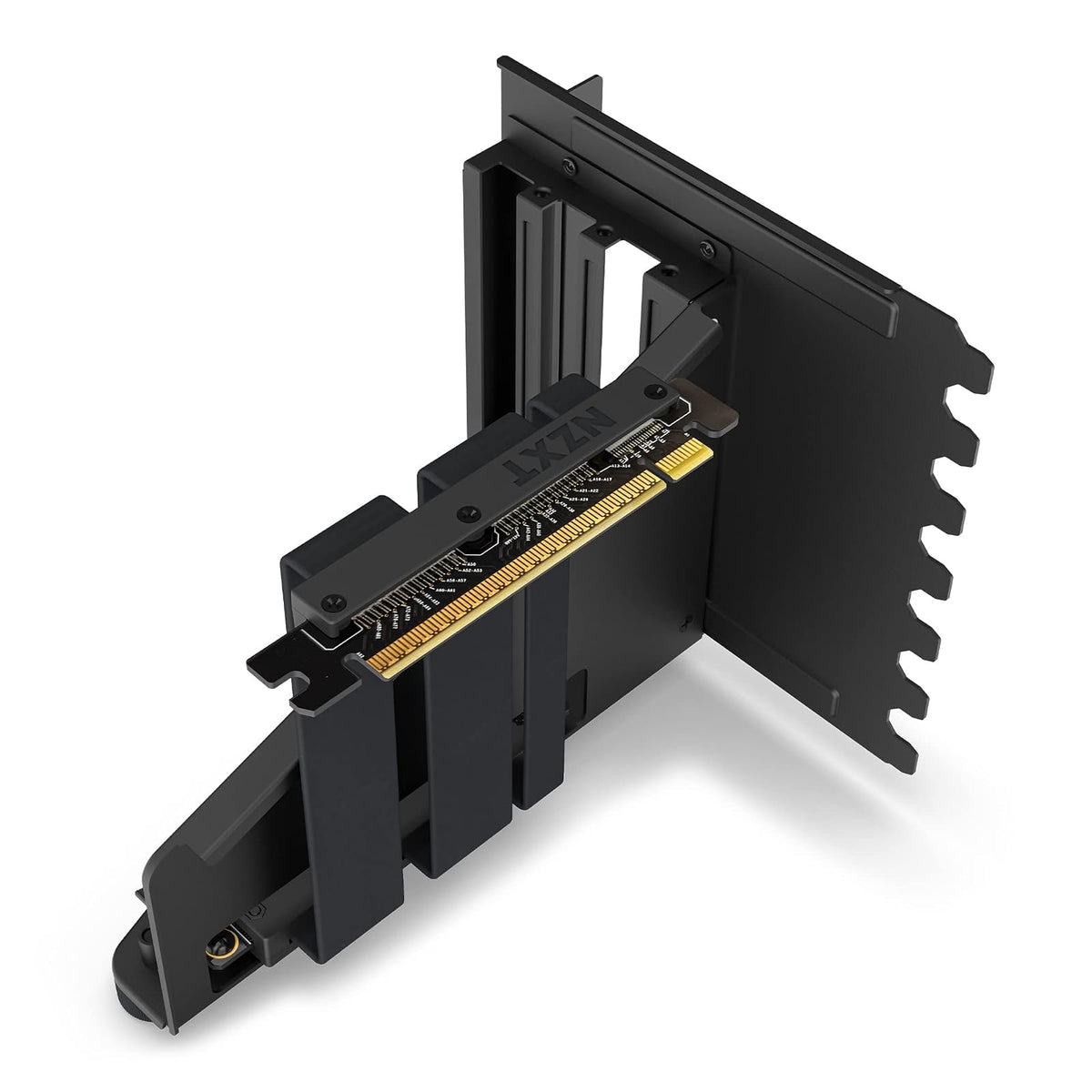 NZXT Kit de Montaje Vertical de GPU, AB-RH175-B1-175 mm, Cable Elevador PCIe 4.0x16, Soporte de GPU, Soporte de Acero Resistente, Color Negro