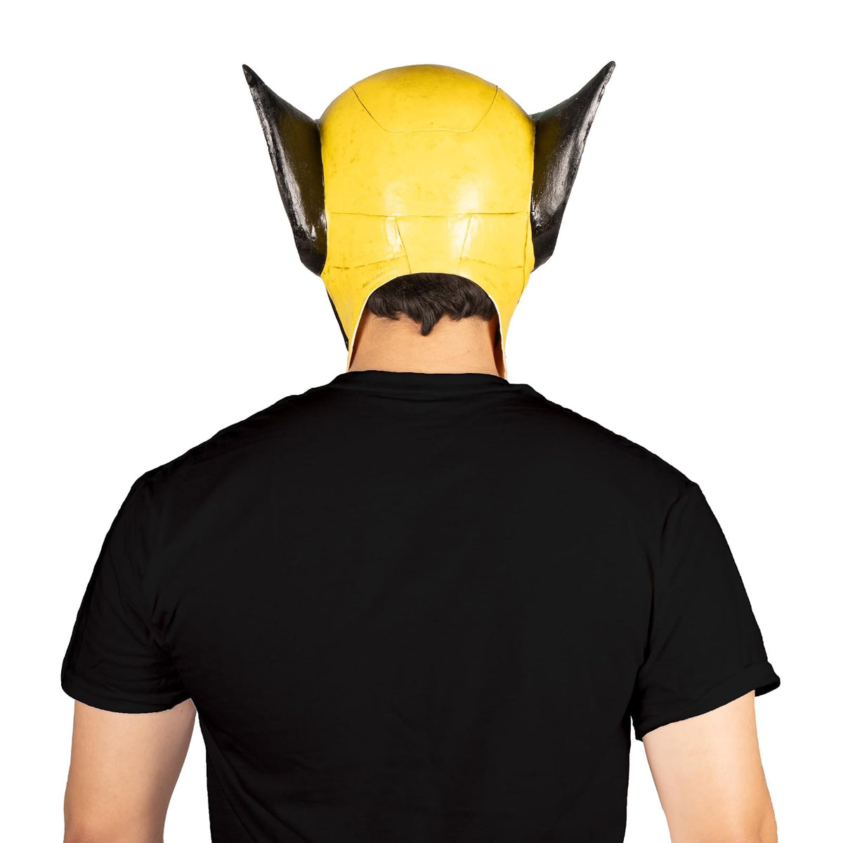 Ghoulish Productions Wolverine Máscara de Látex Completa - Licencia Oficial de Colección Amarillo y Negro Mediana - Accesorio para Disfraz de Superhéroe Halloween Cosplay Convenciones