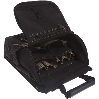 Custom LeatherCraft 1509 Bolsa para Herramientas de Electricista Profesional con 21 Bolsillos con zíper