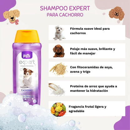 Fancy Pets Expert Shampoo para Perro Cachorro con 500 Mililítros