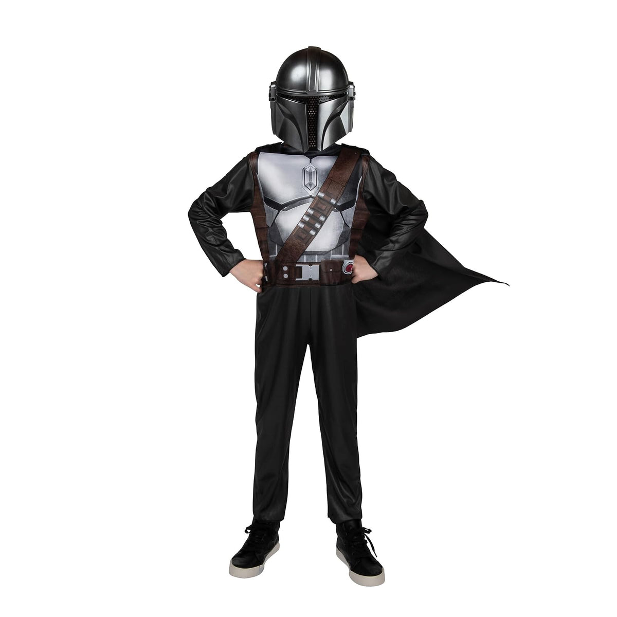 STAR WARS Boys Mandalorian Costume, Kids Halloween Costume, Child - Officially Licensed Small