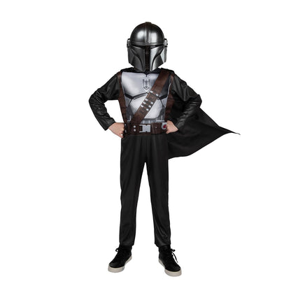 STAR WARS Boys Mandalorian Costume, Kids Halloween Costume, Child - Officially Licensed Small