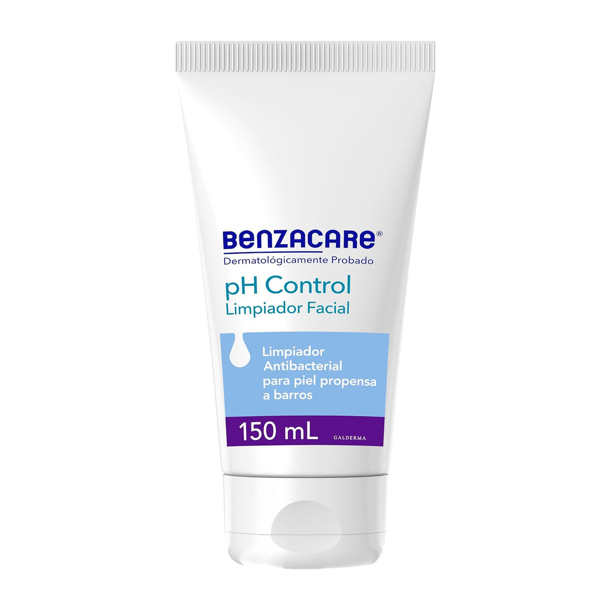 Benzacare pH Control Limpiador Facial Antibacterial 150 ml – Control de Acné, Ideal para Piel con Barros y Espinillas