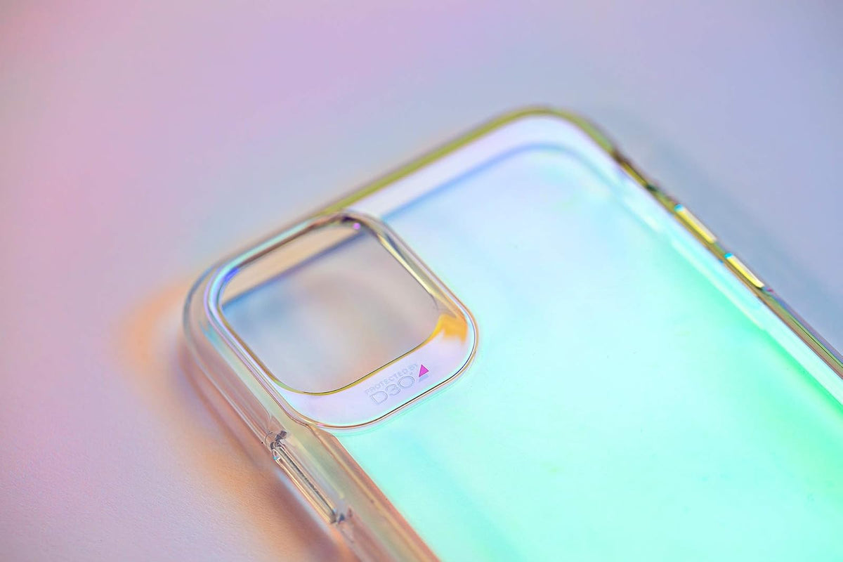 Gear4 ZAGG Crystal Palace Iridescent Compatible con iPhone 11 Pro, protección Avanzada contra Impactos con tecnología D3O integrada, Anti-amarilleo, Cubierta de teléfono – Iridiscente