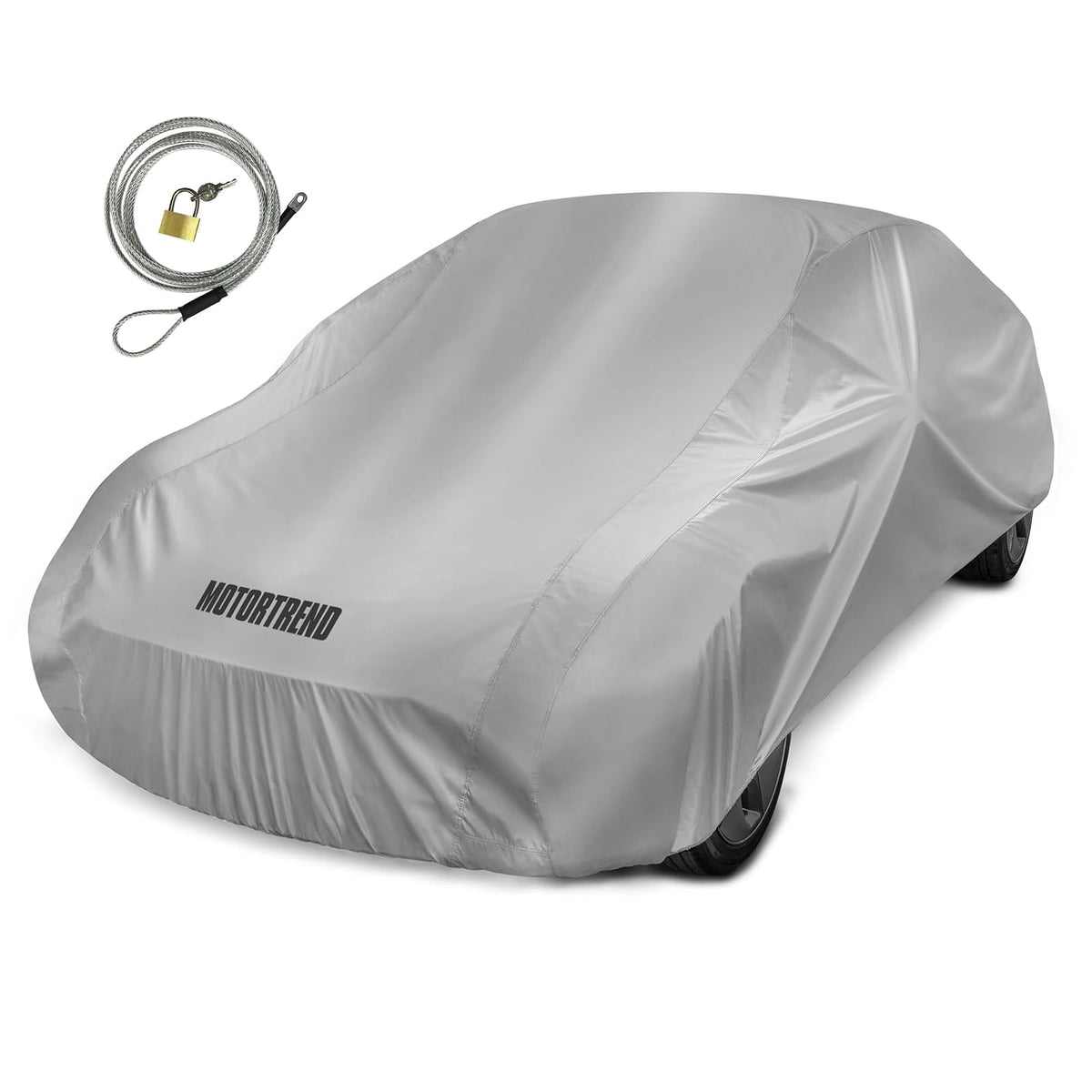 Motor Trend FlexCover - Funda Impermeable para Automóvil, L para hasta 190 x 70 x 50 Pulgadas