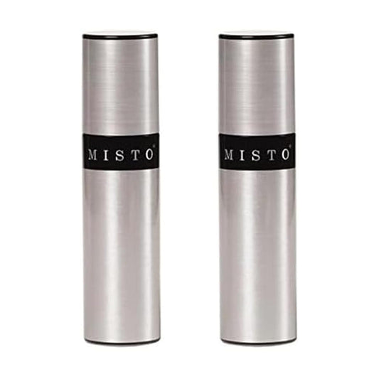 Misto Pulverizador de aceite, juego de dos, plata