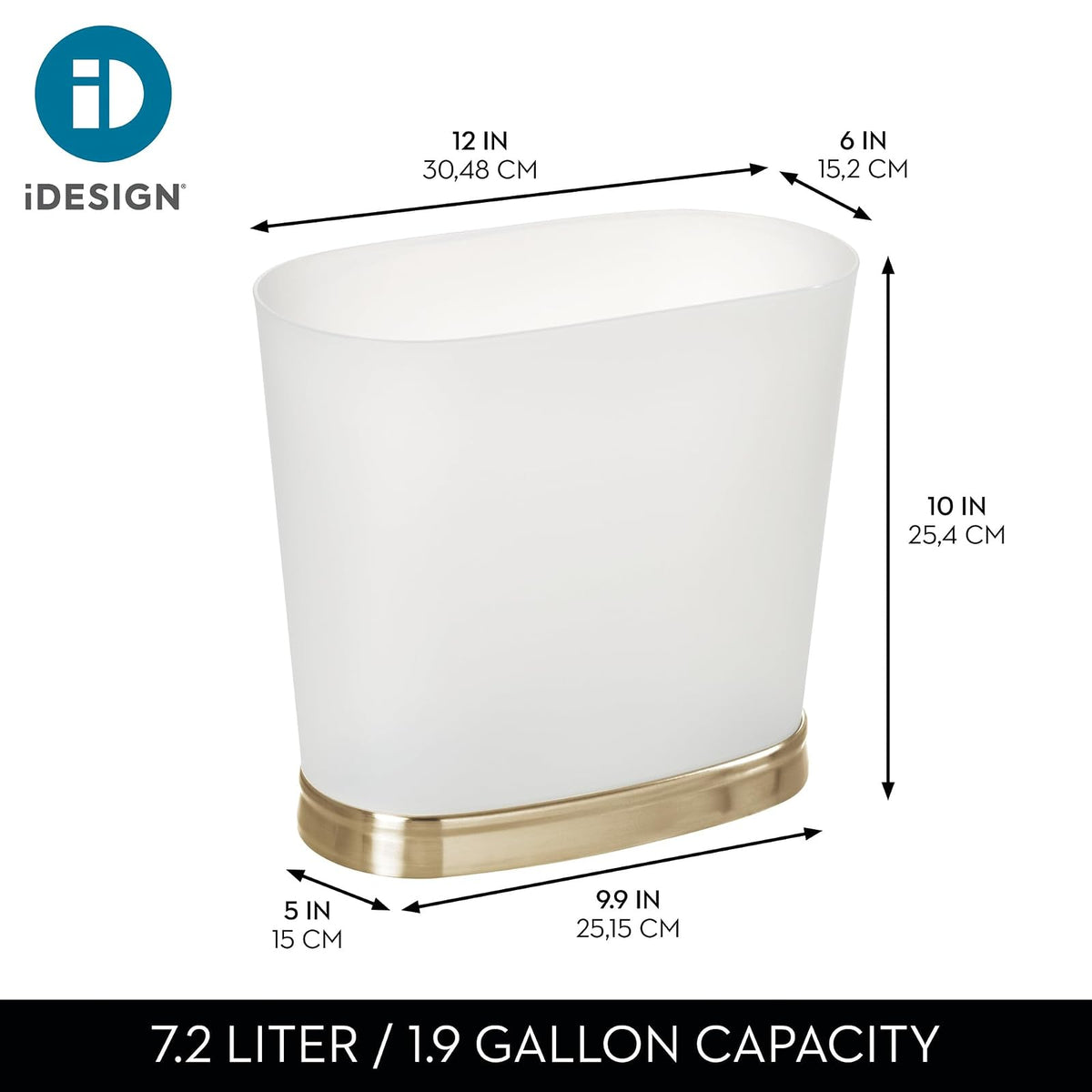 iDesign - Dispensador de jabón para baño o cambiador de manos con jabón café
