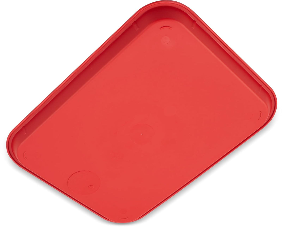 Carlisle CT101405 Cafe Standard Tray, 10-Inch by 14-Inch, Red
