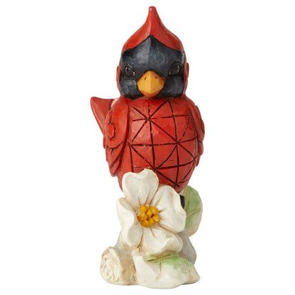 Enesco Jim Shore Heartwood Creek Cardinal Figura en Miniatura, 3.35 Pulgadas, Multicolor