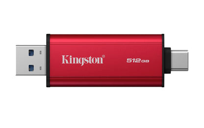 Kingston SSD Dual Portable, SSD Externo, Capacidad: 512GB, USB-A + USB-C, 3.2 Gen 2, Lectura: 1050MB/s, Escritura: 950MB/s, SKU: SPSD/512GB