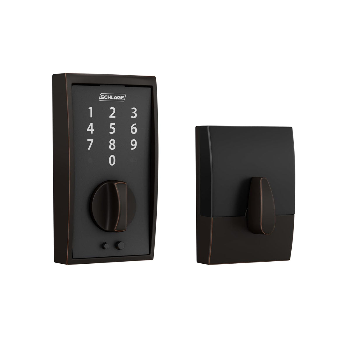 Schlage Cerradura Touch con Pantalla Táctil, Varios Acabados - Century - Bronce Antiguo
