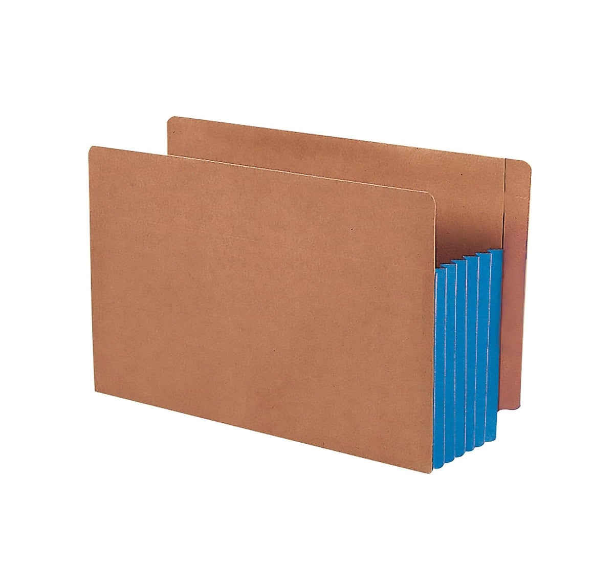 Smead Bolsillo para archivar con pestaña final, pestaña reforzada de corte recto, expansión de 5-1/4 pulgadas, tamaño legal extra ancho, cuerda roja con refuerzo azul, 10 por caja (74689)
