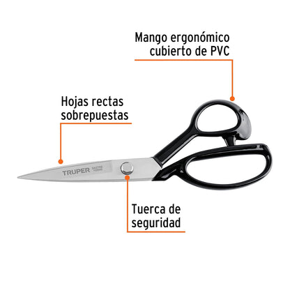 Truper TS-8, Tijera 8" para sastre cortes limpios y precisos