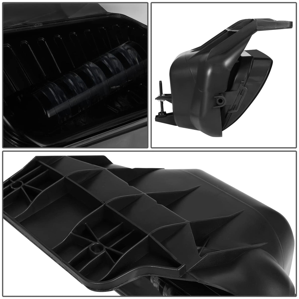 DNA Motoring FL-ZTL-339-SM Par de Luces Antiniebla para Chevrolet Silverado 1500 2500HD 3500 Classic Avalanche 02-06, Negro Ahumado