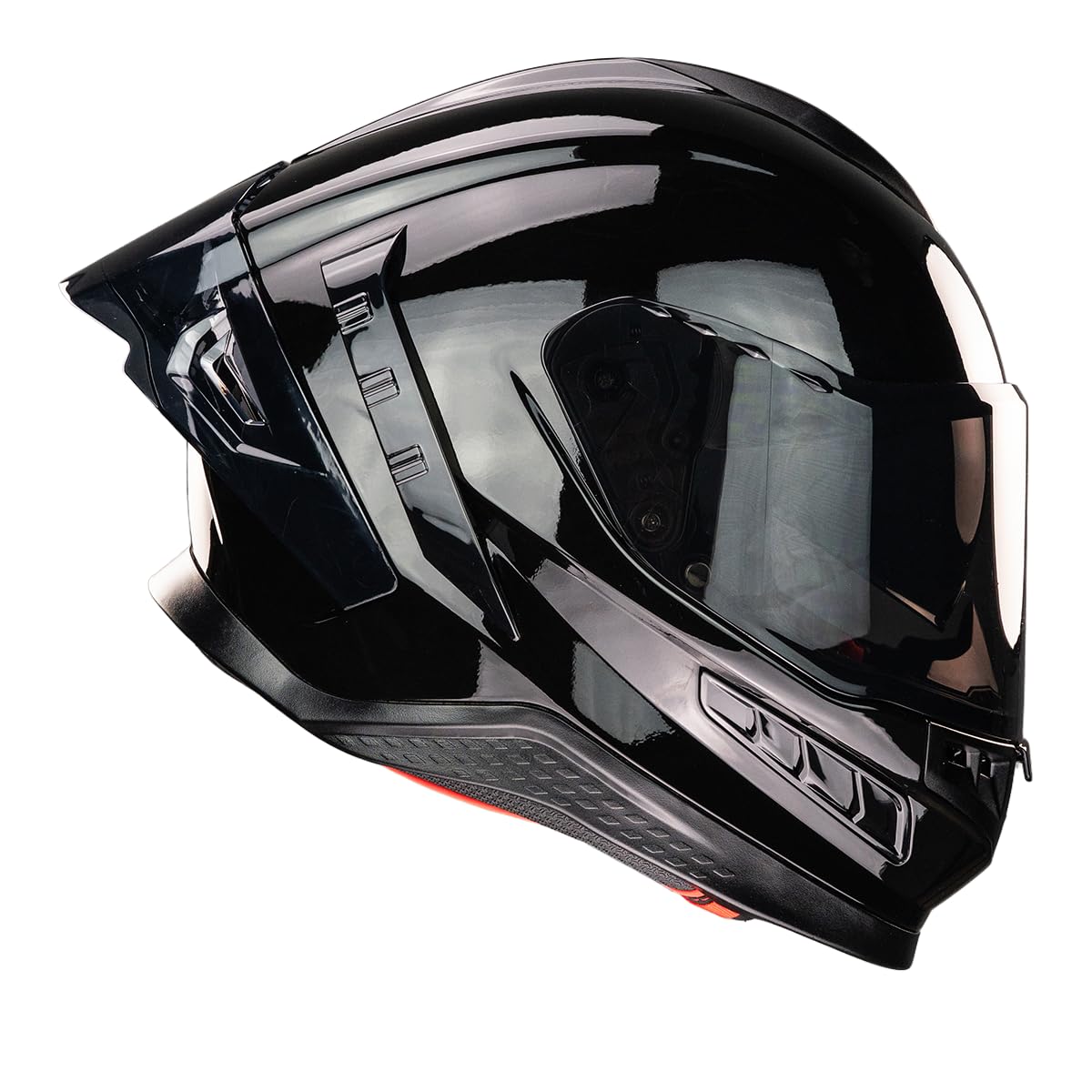 KOV Casco EKHO Negro Brillante para Moto Integral Deportivo Certificado Dot