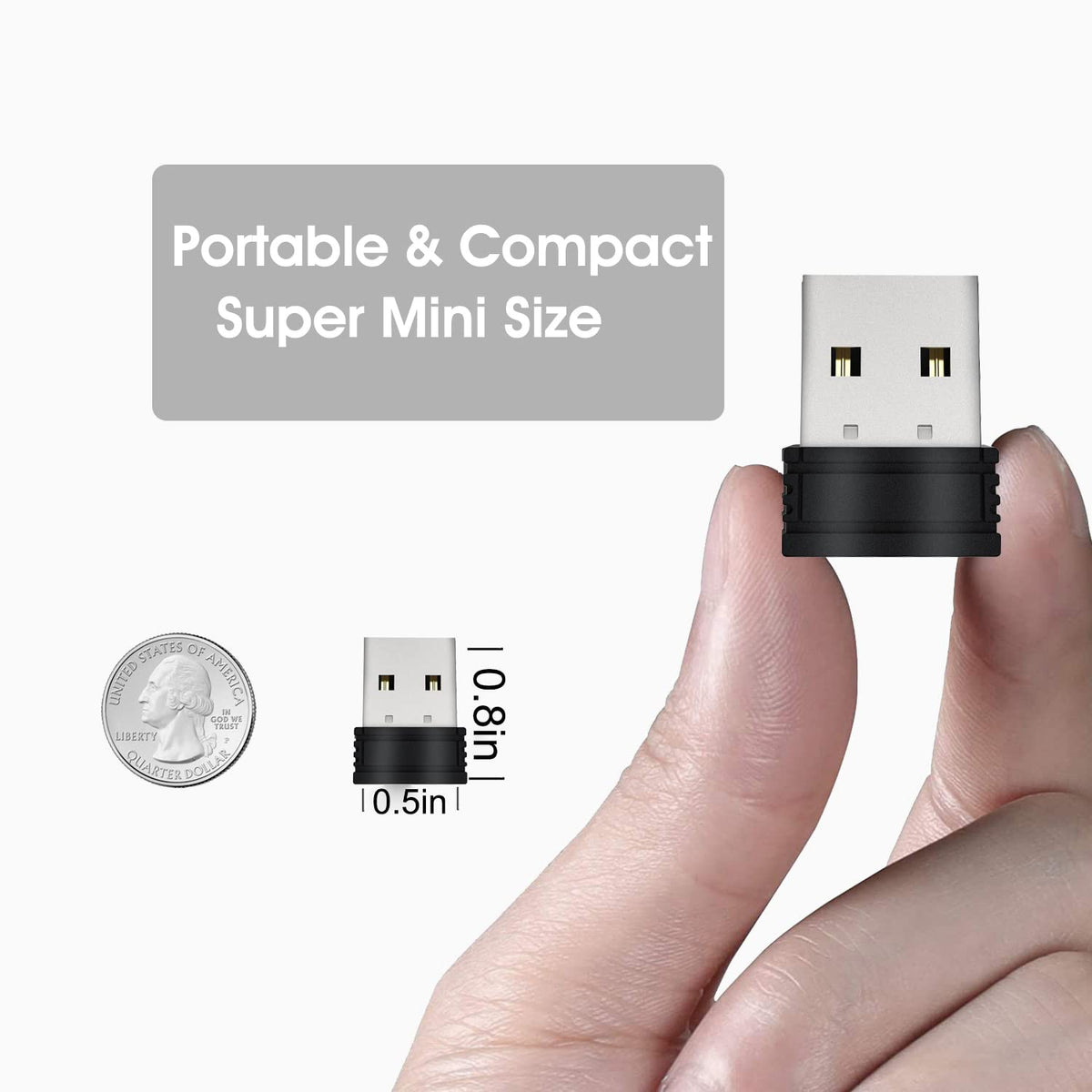 Mouse Jiggler Mover Wiggler Indetectable Shaker Puerto USB para computadora portátil, Mantiene la PC Despierta, simula el Movimiento del Mouse para Evitar Que la computadora portátil Entre en Reposo