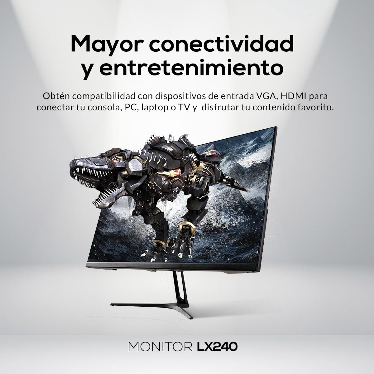 Lanix LX240 Monitor, 23.8 Pulgadas, 1920x1080 Full HD, Panel VA, HDMI, VESA, LED