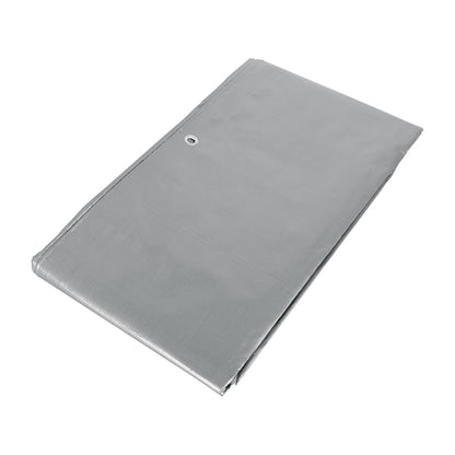 Truper Lona Reforzada con Ojillos de Aluminio - Lona - 3 x 3 m - Gris