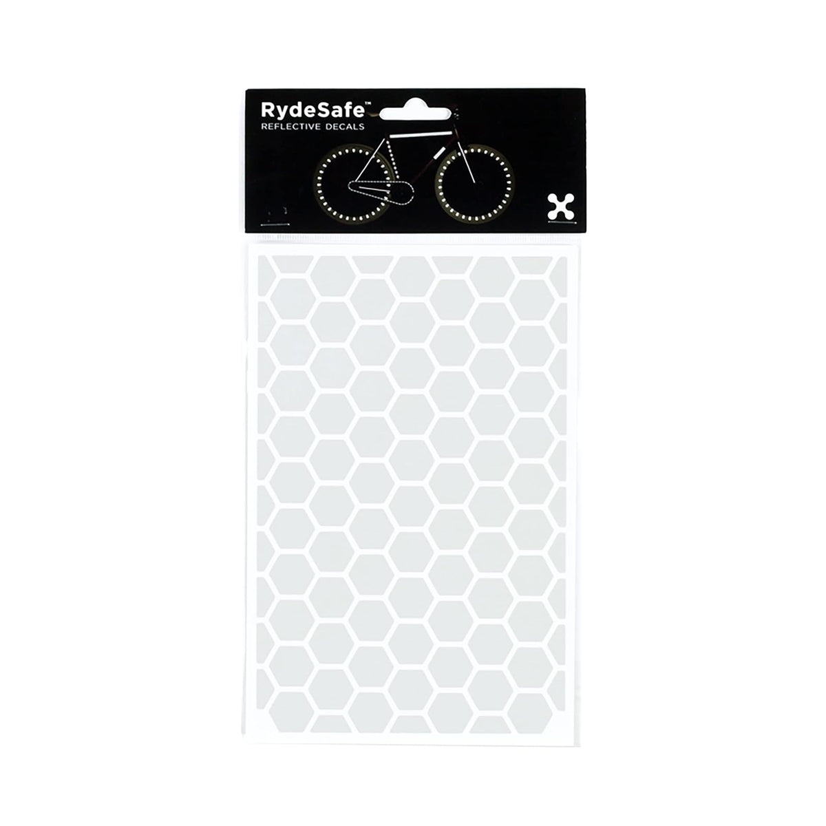 RydeSafe Calcomanías Reflectantes - Kit Hexagonal - Grande