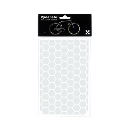 RydeSafe Calcomanías Reflectantes - Kit Hexagonal - Grande