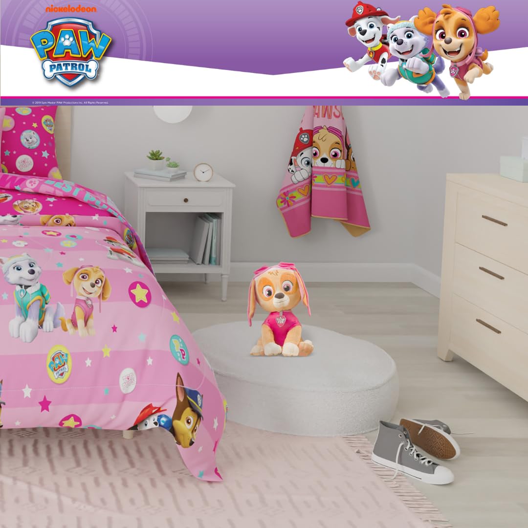 Paw Patrol Skye - Ropa de Cama para niños, súper Suave, Almohada de Felpa, Talla única, Producto Oficial de Nickelodeon de Franco