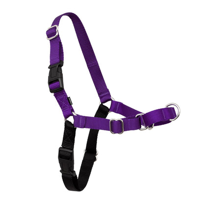 PetSafe Easy Walk Arnés para Perro, Anti-Tirones - Mediano - Púrpura Profundo - Negro