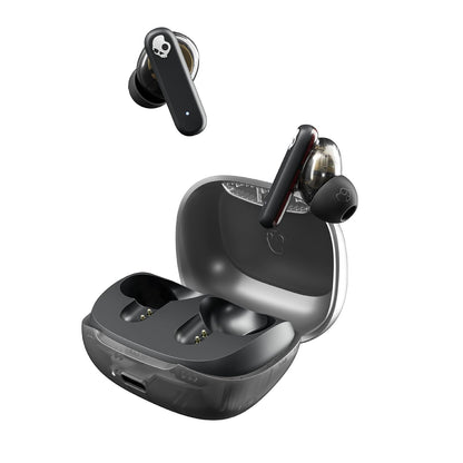 Skullcandy Smokin' Buds Auriculares Inalámbricos In-Ear, 20 h de Autonomía - Negro Translúcido