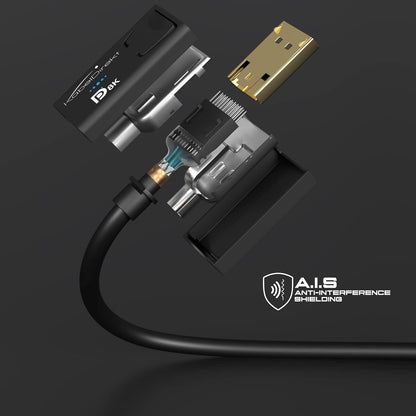 KabelDirekt – Cable DisplayPort 8K – 6ft/2.0m | Para PC de gaming DP 1.4/portátiles/tarjetas gráficas/monitores con 8K@60Hz, 4K@120Hz y 144Hz/165Hz/240Hz