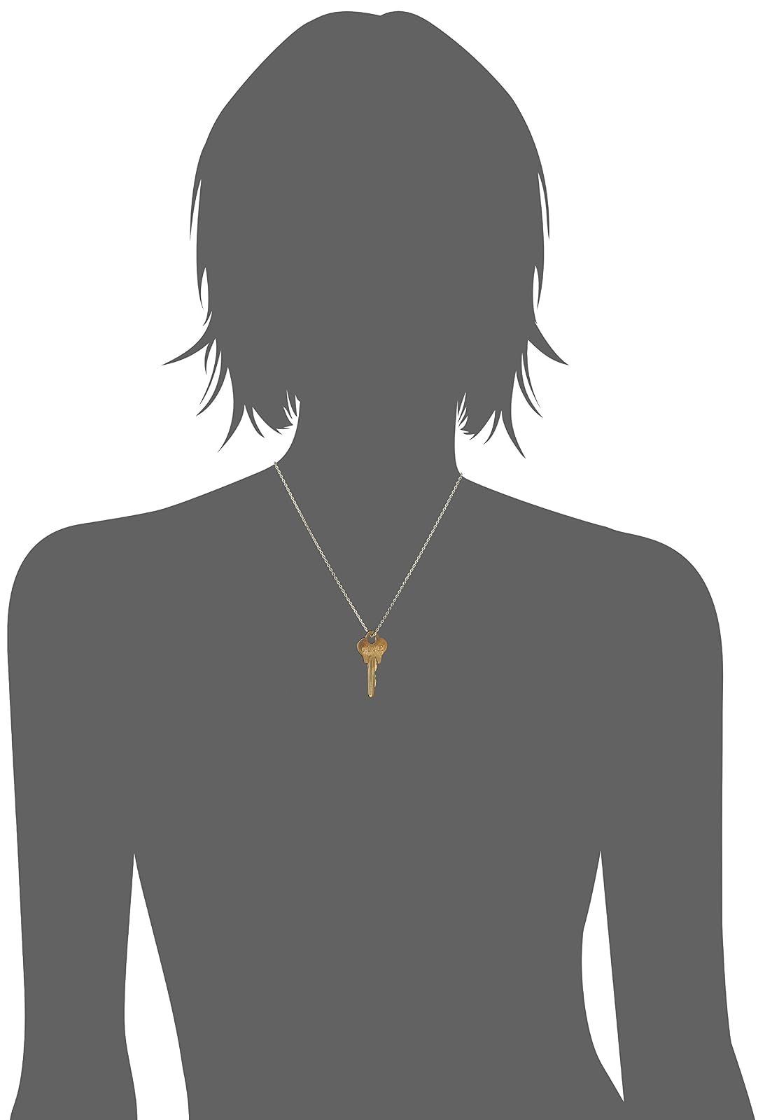 The Giving Keys Dainty Necklace Gold Courage