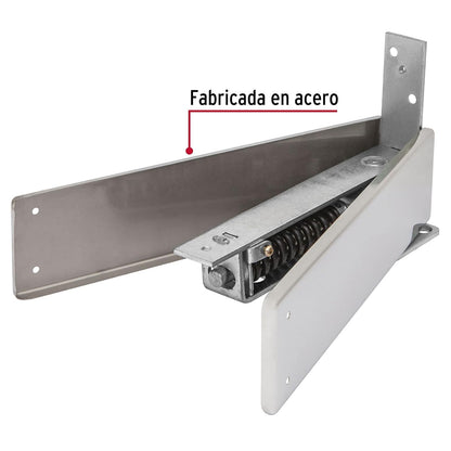 Hermex BIP-153, Bisagra de piso fabricada en acero cromado