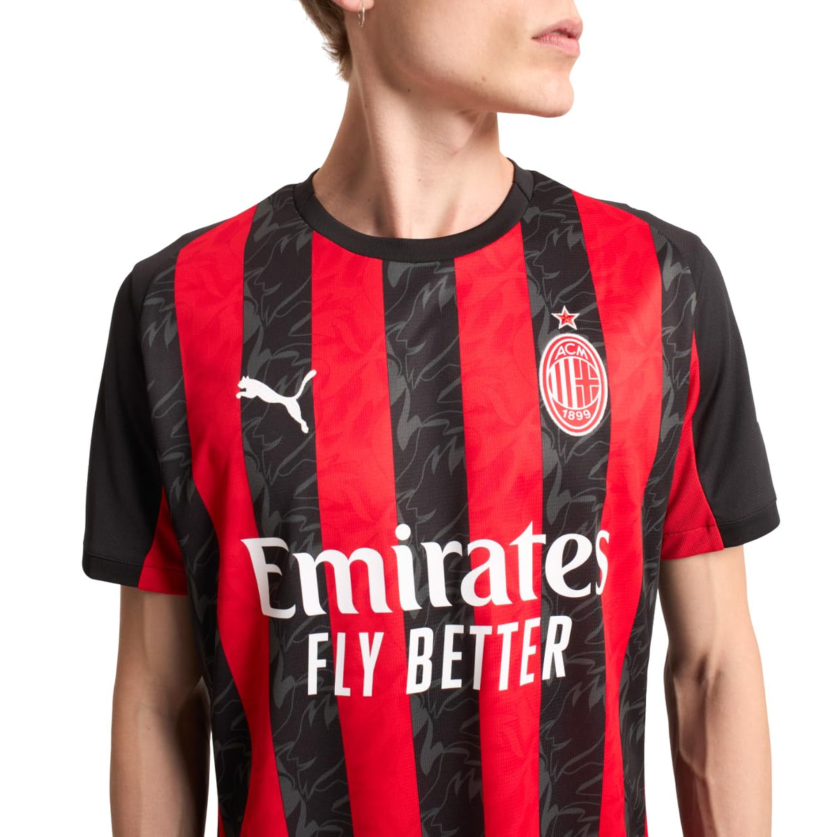 A.C. Milan Maglia Gara Home Season 2025/2026 Camiseta de Fútbol Producto Oficial Unisex Adulto