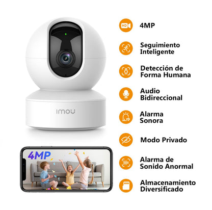 Imou IPC-DK2N Cámara WiFi Interior 4MP con Detección de Personas, Seguimiento Inteligente, Audio Bidireccional y Visión Nocturna