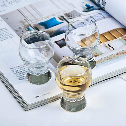 Agrippa | Juego De 6 Tequileros de Vidrio 60ml | Vaso de Vidrio | Apto para lavaplatos | Cristaleria Italiana | Regalo para hombres | Para Ron, Mezcal, Whisky o Tequila