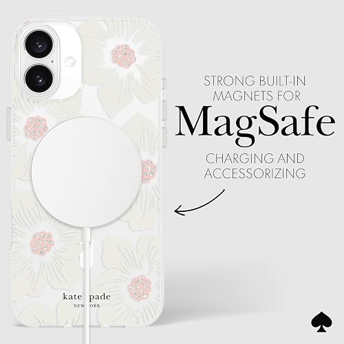 Kate Spade New York - Funda para iPhone 16 Plus, diseño de Flores