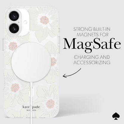 Kate Spade New York - Funda para iPhone 16 Plus, diseño de Flores