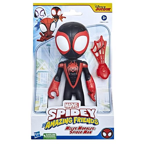 Marvel Hasbro Figura Miles Morales Spidey y Sus Amigos Articulada 22,5 cm