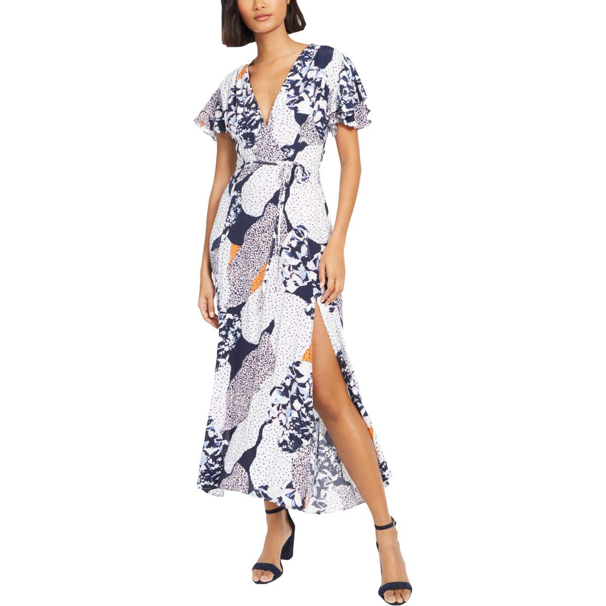 French Connection Vestido Largo Cruzado Francis Drape para Mujer