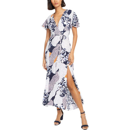 French Connection Vestido Largo Cruzado Francis Drape para Mujer