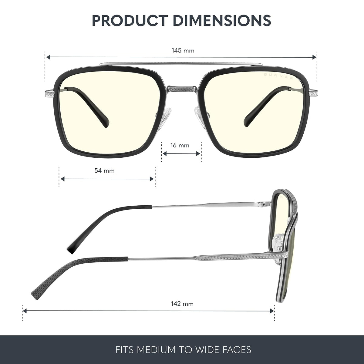 Gunnar Stark Industries anteojos de bloqueo de luz azul Hombre