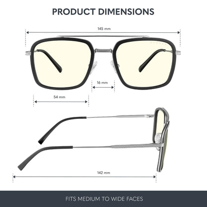 Gunnar Stark Industries anteojos de bloqueo de luz azul Hombre