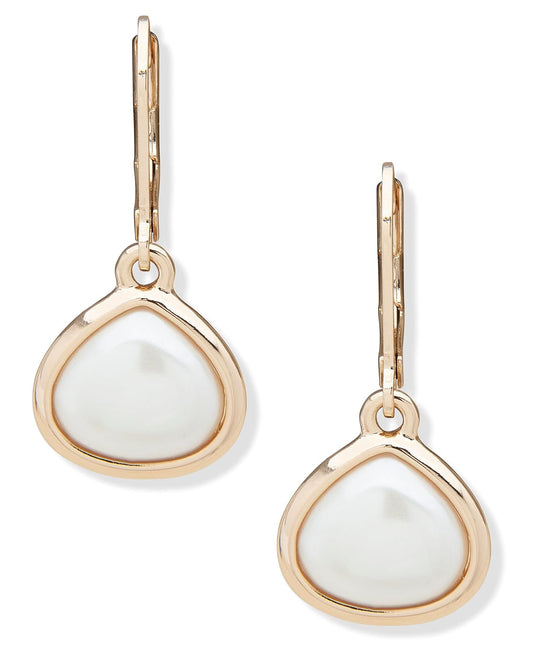 Anne Klein - arete de perlas para mujer, joyería clásica con detalles de perlas para uso diario y vestido