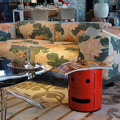 Kartell Mueble de Almacenaje Componibili Sonrisa Plana, color Rojo, 2 Piezas