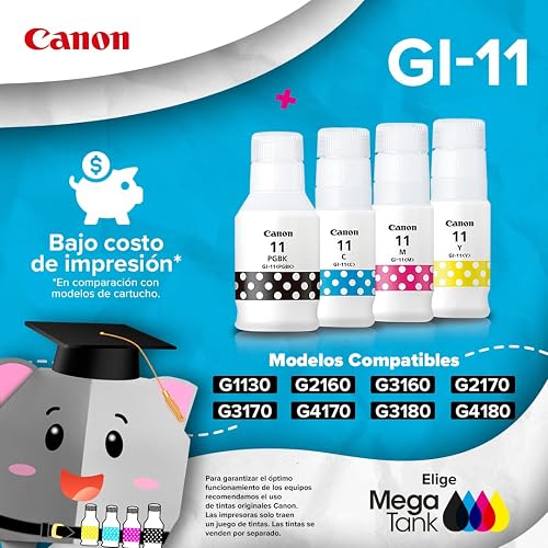 Canon Impresora Multifuncional Wi-Fi G3170 de Tanque de tintas, Alto Rendimiento