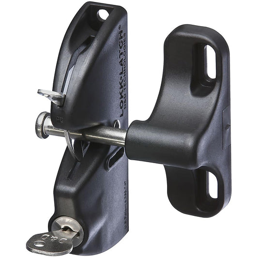 National Hardware N346 – 201 lokklatch automática llave puerta Lock Latch, 4 – 9/40,6 cm Color Negro, Actualizado embalaje, National empaque, 4-9/16", Negro